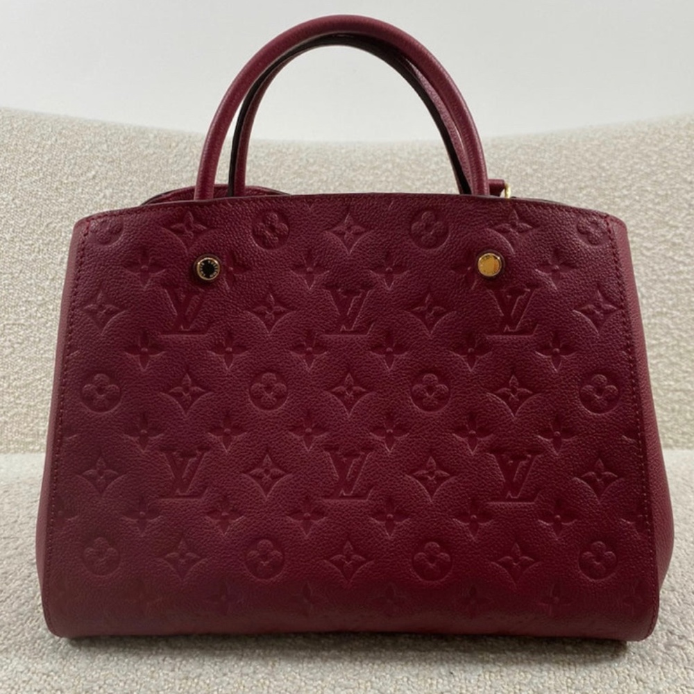 Authentic Pre-Owned Louis Vuitton Aurore Monogram Empreinte Leather Montaigne MM